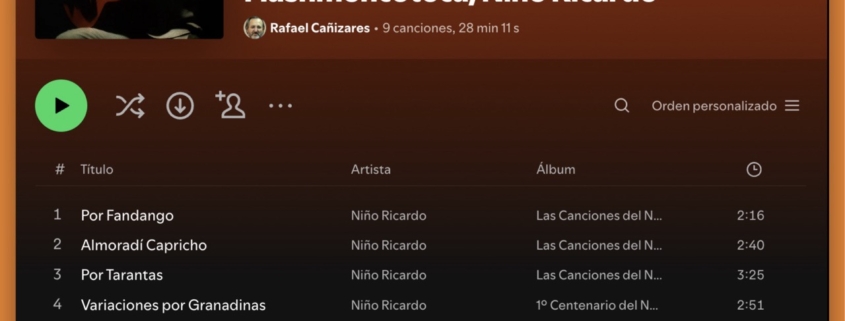 Niño ricardo - Flashmencoteca